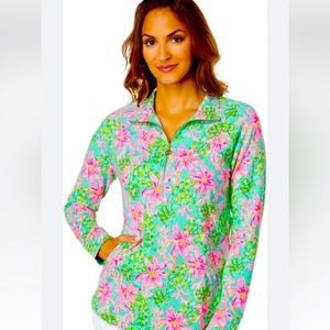 Lilly Pulitzer NWT UPF 50+ Skipper Popover Sz L